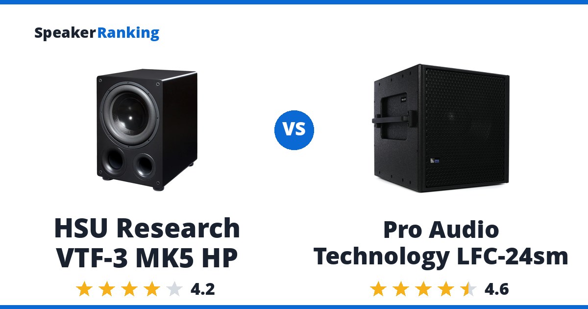 HSU Research VTF-3 MK5 HP vs Pro Audio Technology LFC-24sm