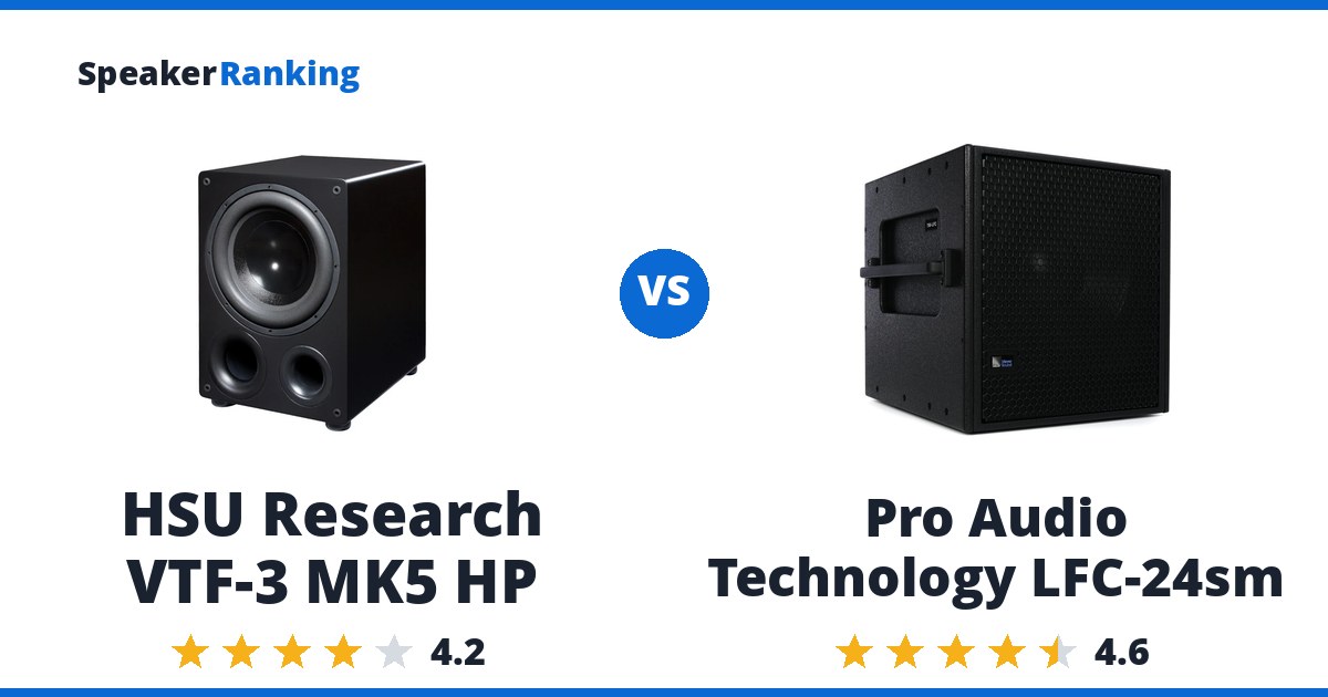 HSU Research VTF-3 MK5 HP vs Pro Audio Technology LFC-24sm
