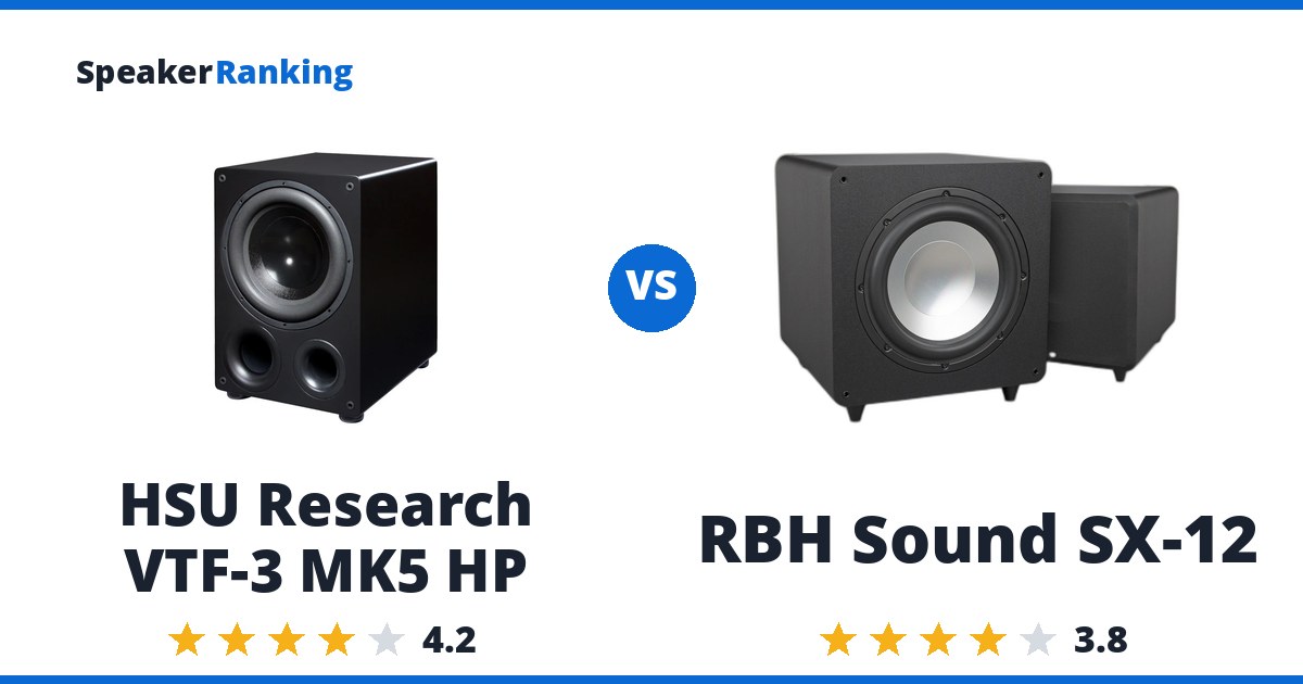 HSU Research VTF-3 MK5 HP vs RBH Sound SX-12