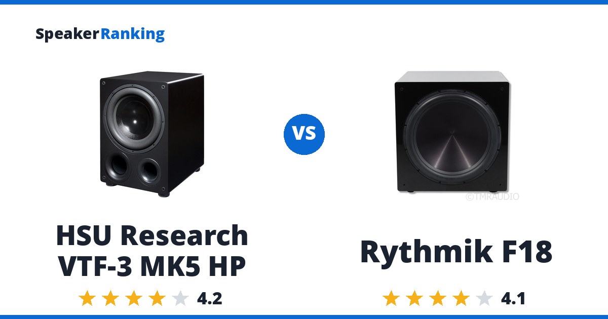 HSU Research VTF-3 MK5 HP vs Rythmik F18