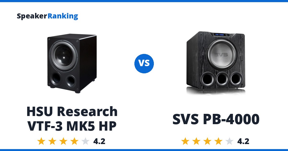 HSU Research VTF-3 MK5 HP vs SVS PB-4000