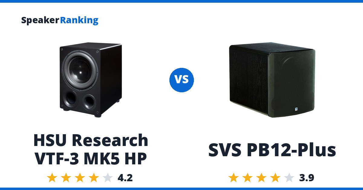 HSU Research VTF-3 MK5 HP vs SVS PB12-Plus