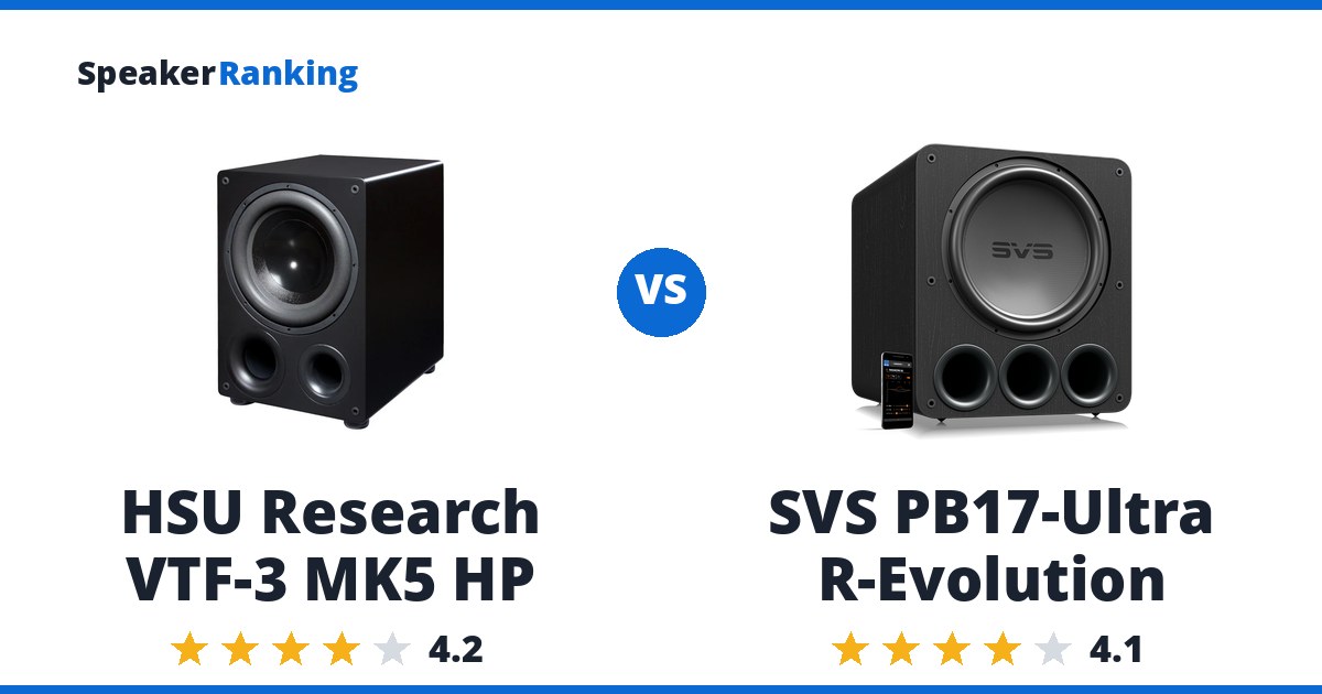 HSU Research VTF-3 MK5 HP vs SVS PB17-Ultra R-Evolution