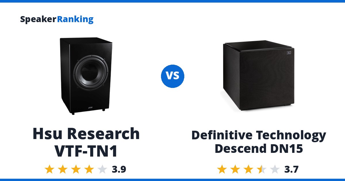 Hsu Research VTF-TN1 vs Definitive Technology Descend DN15