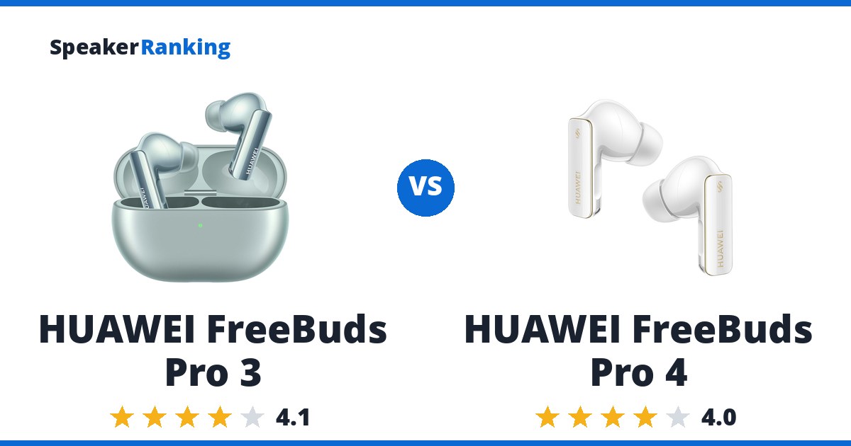 HUAWEI FreeBuds Pro 3 vs HUAWEI FreeBuds Pro 4
