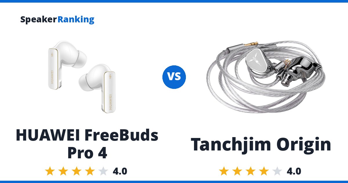 HUAWEI FreeBuds Pro 4 vs Tanchjim Origin