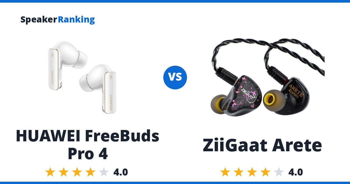 HUAWEI FreeBuds Pro 4 vs ZiiGaat Arete