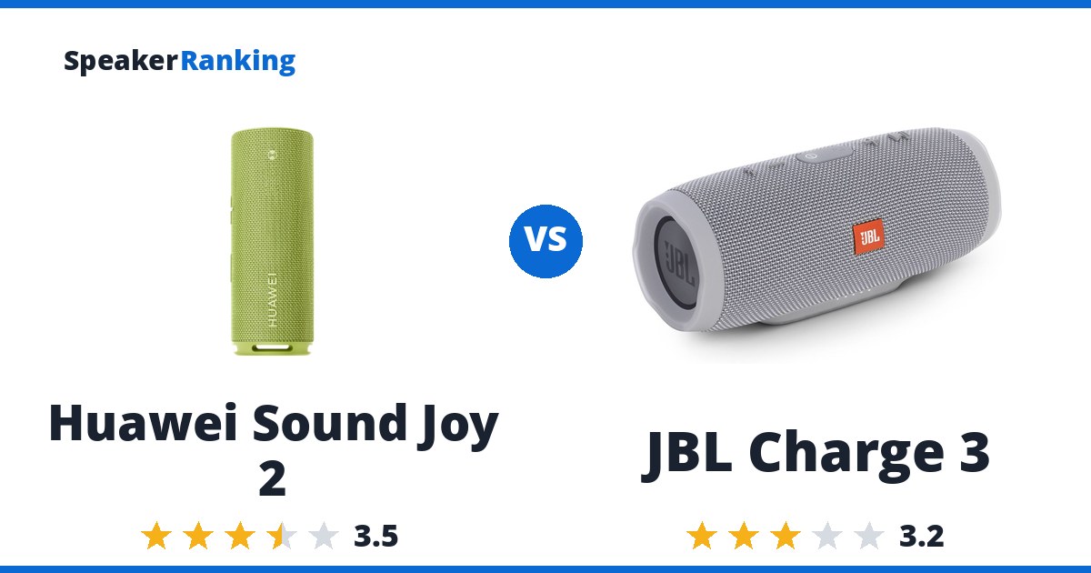 Huawei Sound Joy 2 vs JBL Charge 3