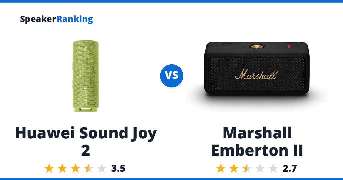 Huawei Sound Joy 2 vs Marshall Emberton II