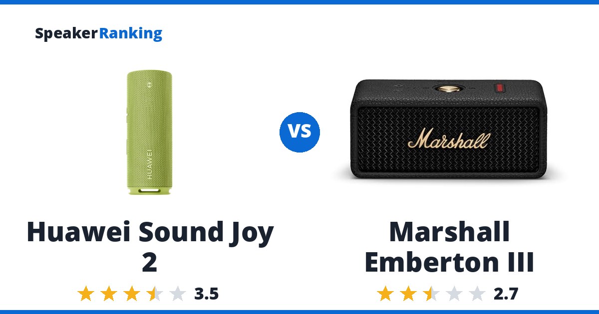 Huawei Sound Joy 2 vs Marshall Emberton III