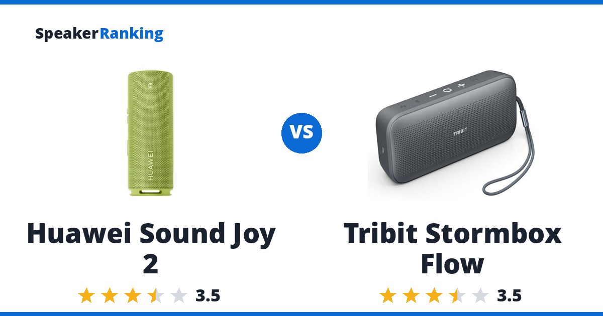 Huawei Sound Joy 2 vs Tribit Stormbox Flow
