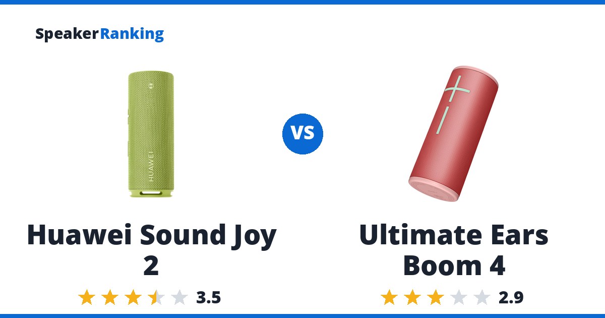 Huawei Sound Joy 2 vs Ultimate Ears Boom 4