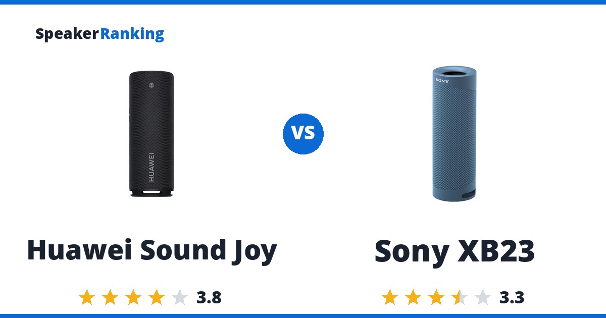 Huawei Sound Joy vs Sony XB23