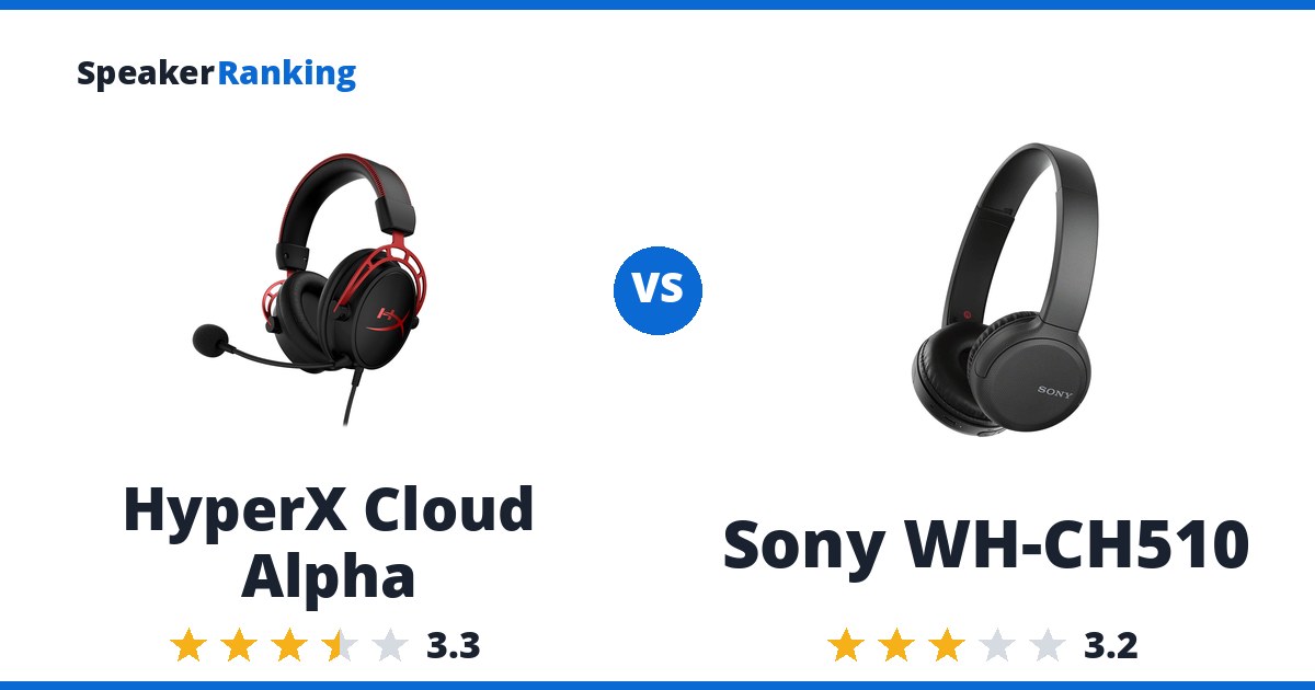 HyperX Cloud Alpha vs Sony WH-CH510