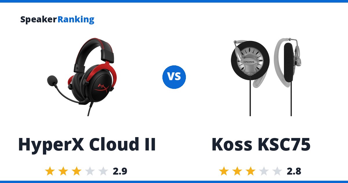 HyperX Cloud II vs Koss KSC75