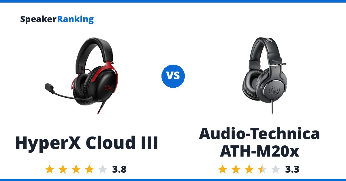 HyperX Cloud III vs Audio-Technica ATH-M20x