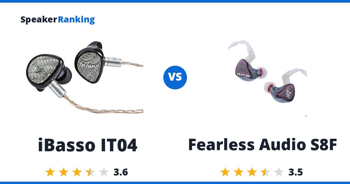 iBasso IT04 vs Fearless Audio S8F