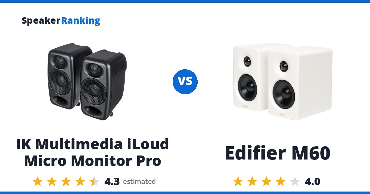 IK Multimedia iLoud Micro Monitor Pro vs Edifier M60