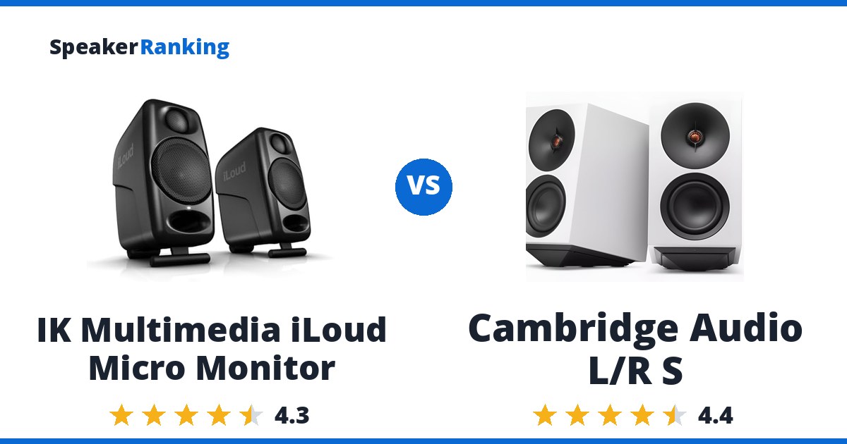 IK Multimedia iLoud Micro Monitor vs Cambridge Audio L/R S