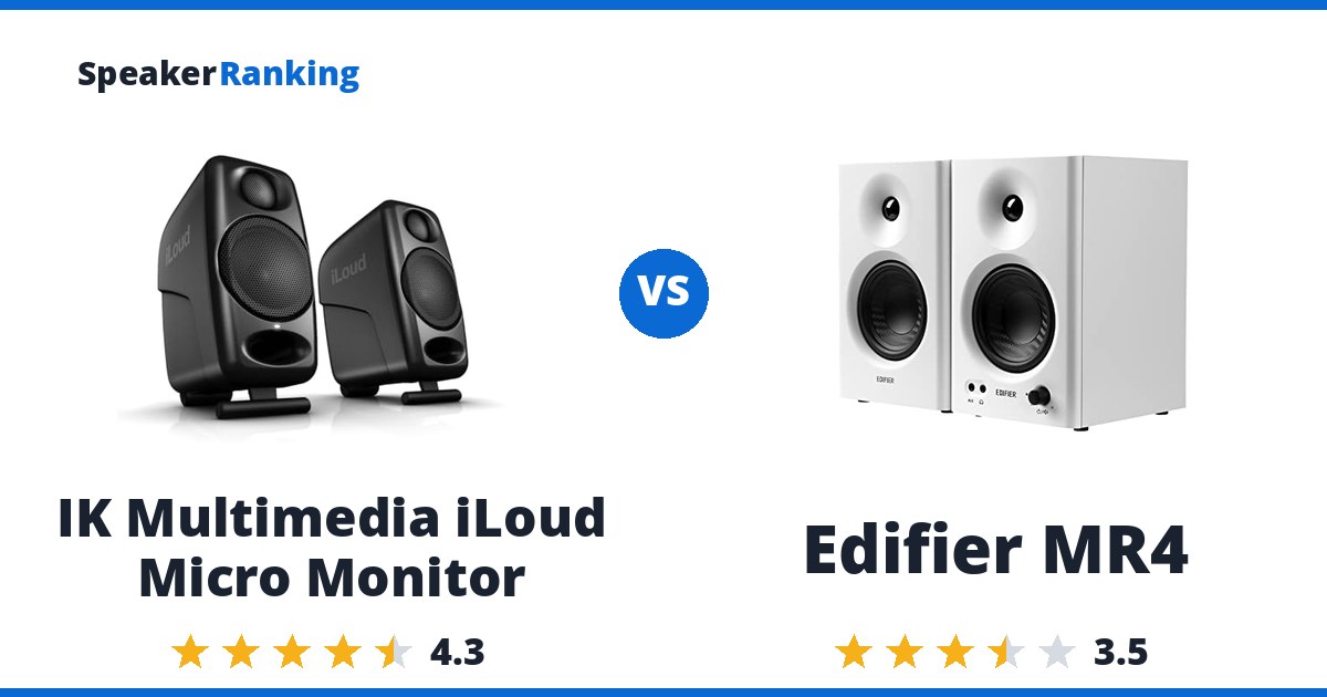 IK Multimedia iLoud Micro Monitor vs Edifier MR4