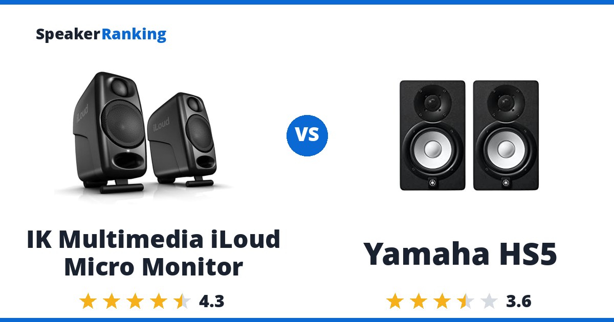 IK Multimedia iLoud Micro Monitor vs Yamaha HS5