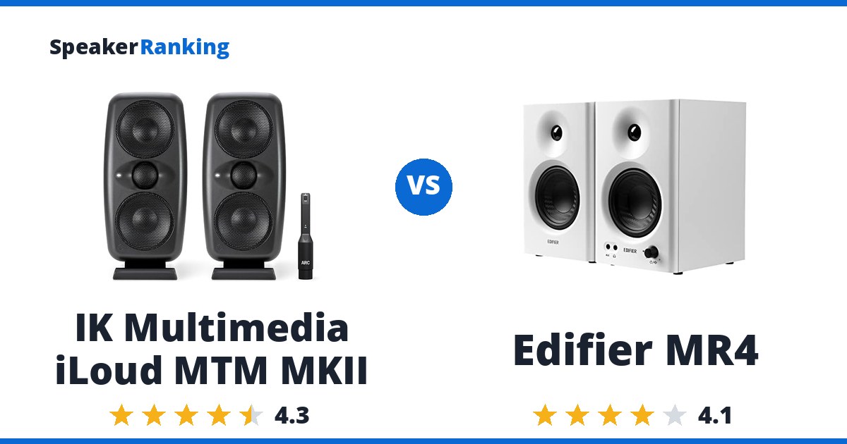 IK Multimedia iLoud MTM MKII vs Edifier MR4