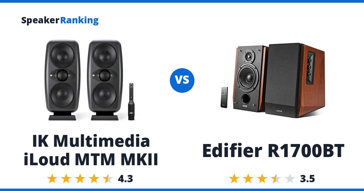 IK Multimedia iLoud MTM MKII vs Edifier R1700BT