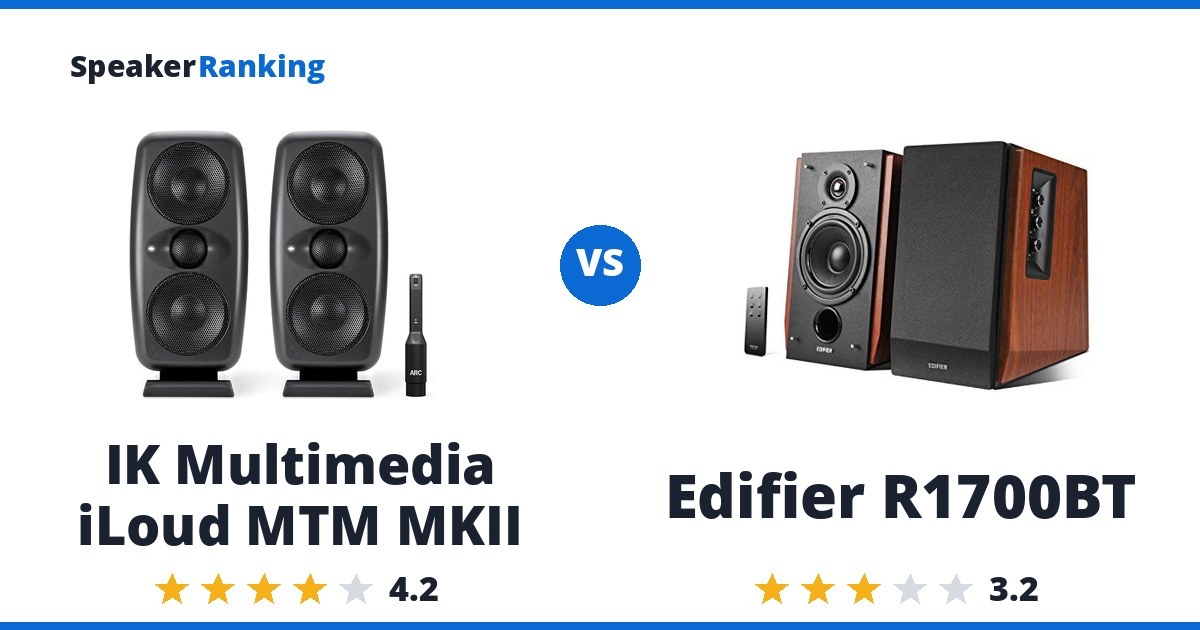 IK Multimedia iLoud MTM MKII vs Edifier R1700BT