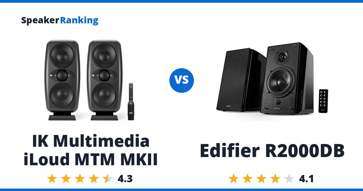 IK Multimedia iLoud MTM MKII vs Edifier R2000DB