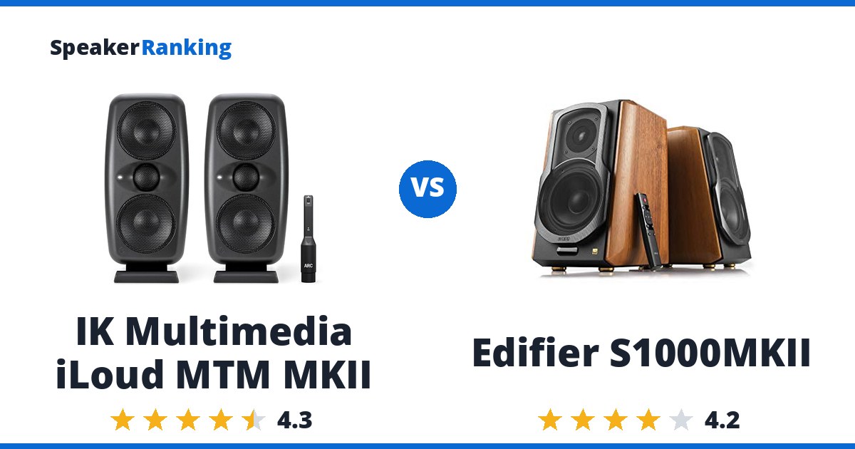 IK Multimedia iLoud MTM MKII vs Edifier S1000MKII