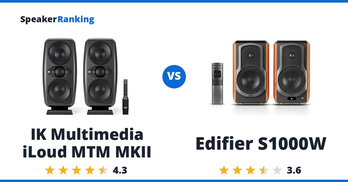 IK Multimedia iLoud MTM MKII vs Edifier S1000W