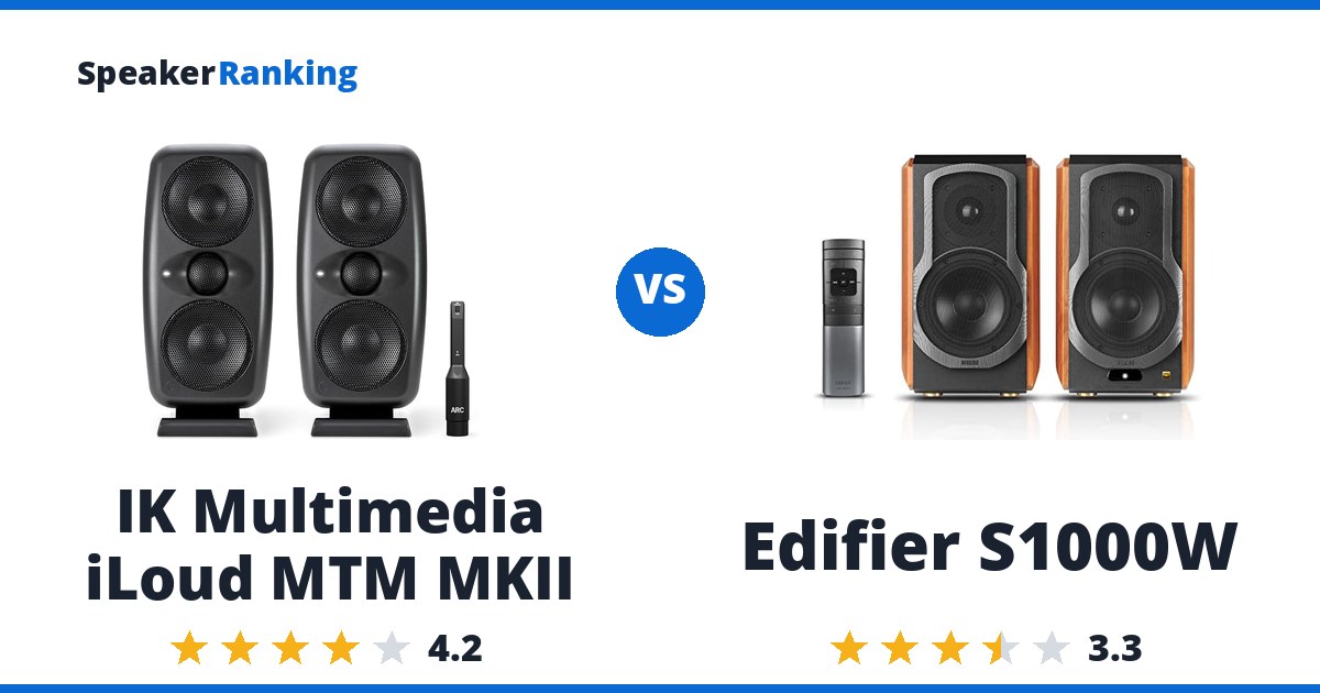 IK Multimedia iLoud MTM MKII vs Edifier S1000W