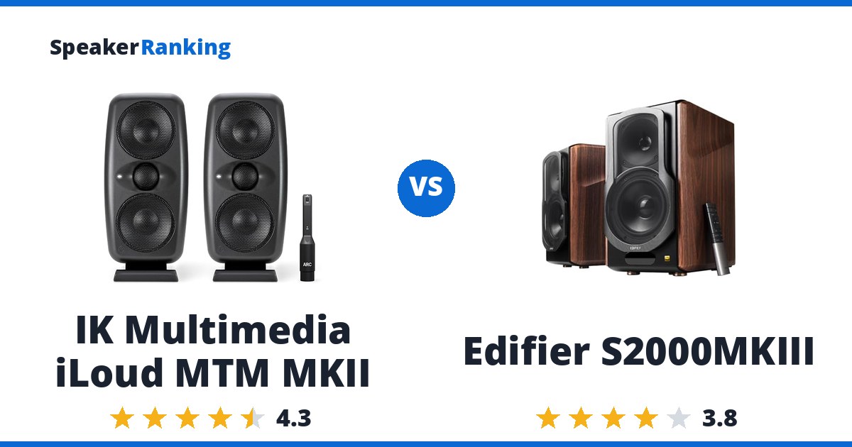 IK Multimedia iLoud MTM MKII vs Edifier S2000MKIII