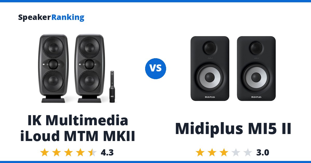 IK Multimedia iLoud MTM MKII vs Midiplus MI5 II
