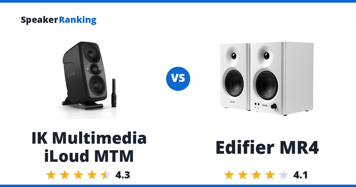 IK Multimedia iLoud MTM vs Edifier MR4