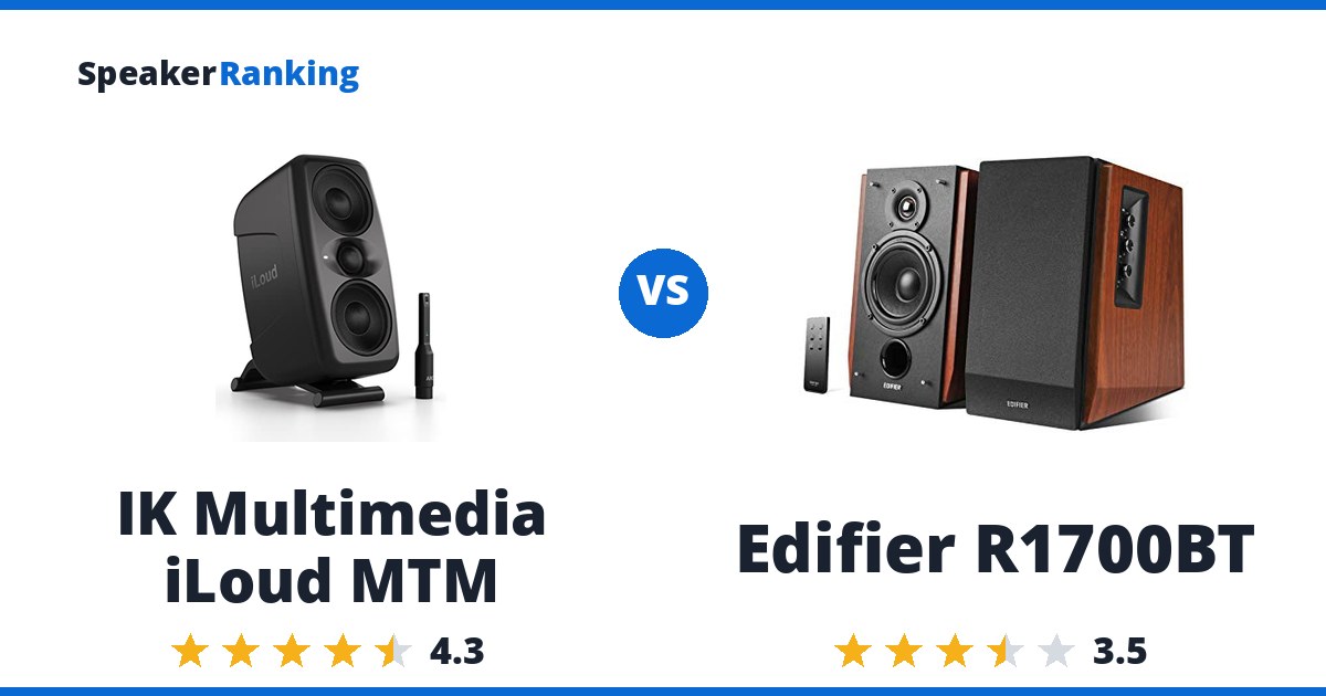 IK Multimedia iLoud MTM vs Edifier R1700BT