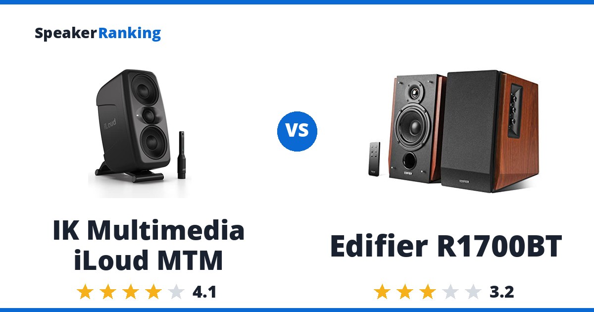IK Multimedia iLoud MTM vs Edifier R1700BT