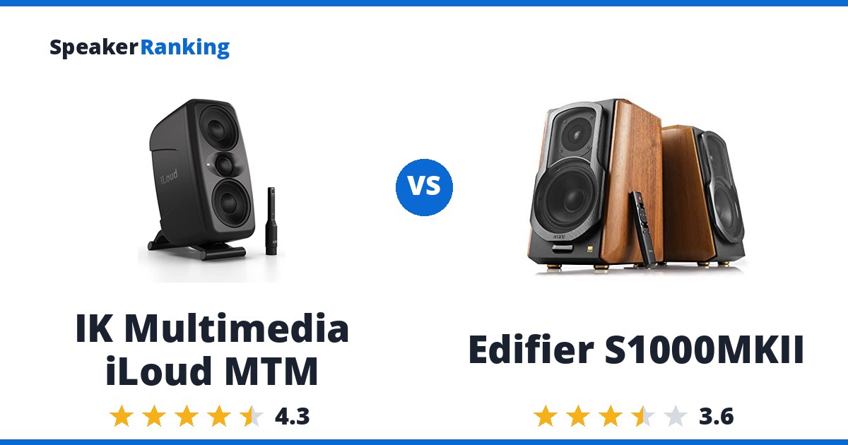 IK Multimedia iLoud MTM vs Edifier S1000MKII