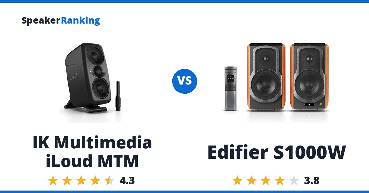 IK Multimedia iLoud MTM vs Edifier S1000W