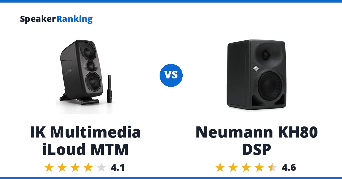 IK Multimedia iLoud MTM vs Neumann KH80 DSP