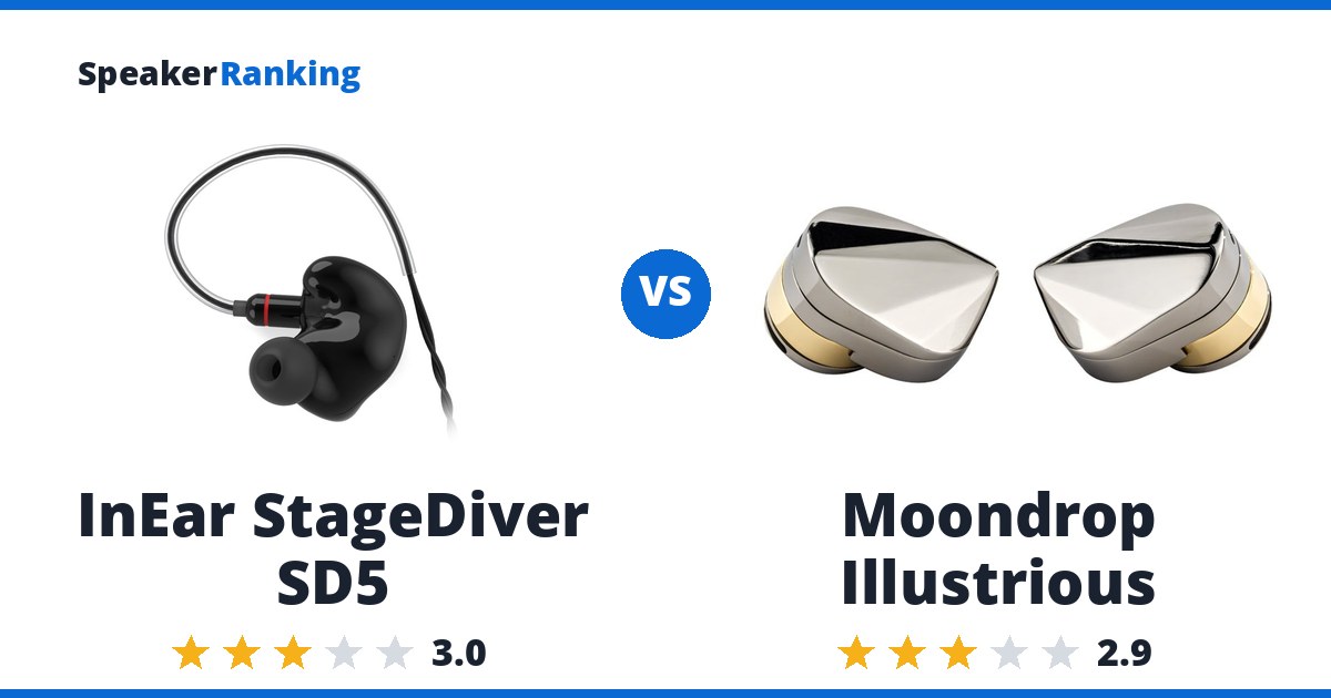 InEar StageDiver SD5 vs Moondrop Illustrious