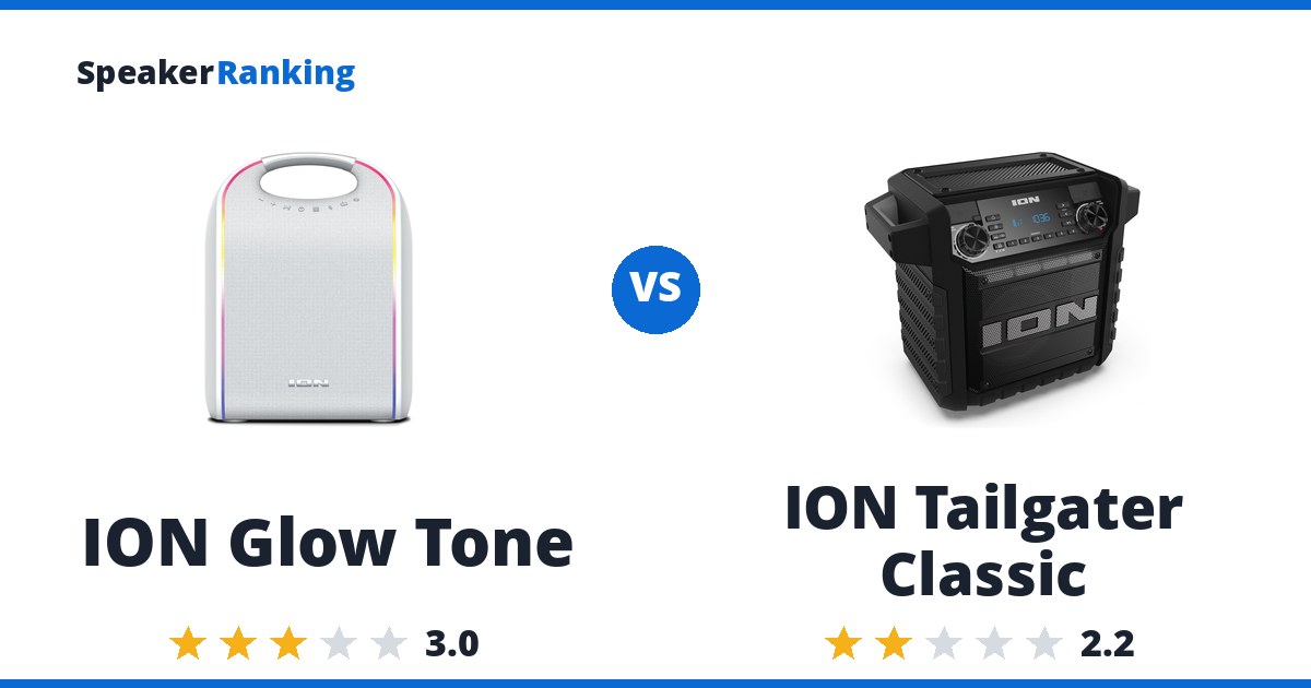 ION Glow Tone vs ION Tailgater Classic