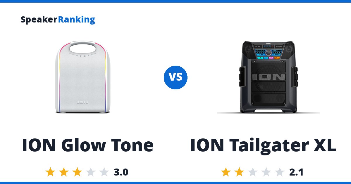 ION Glow Tone vs ION Tailgater XL