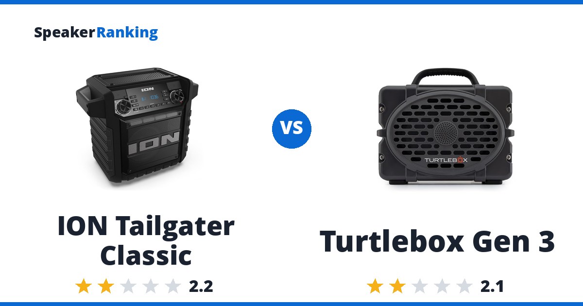 ION Tailgater Classic vs Turtlebox Gen 3