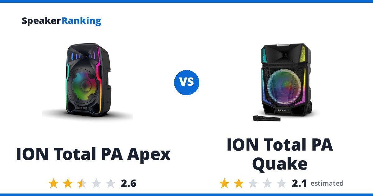 ION Total PA Apex vs ION Total PA Quake