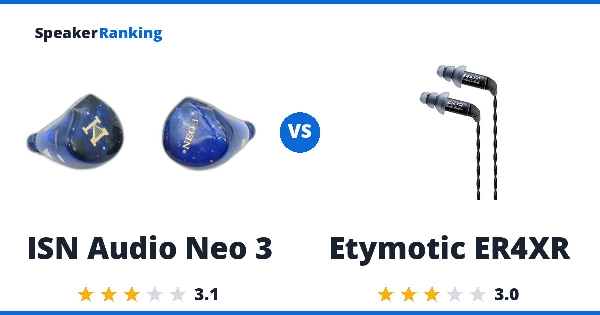 ISN Audio Neo 3 vs Etymotic ER4XR