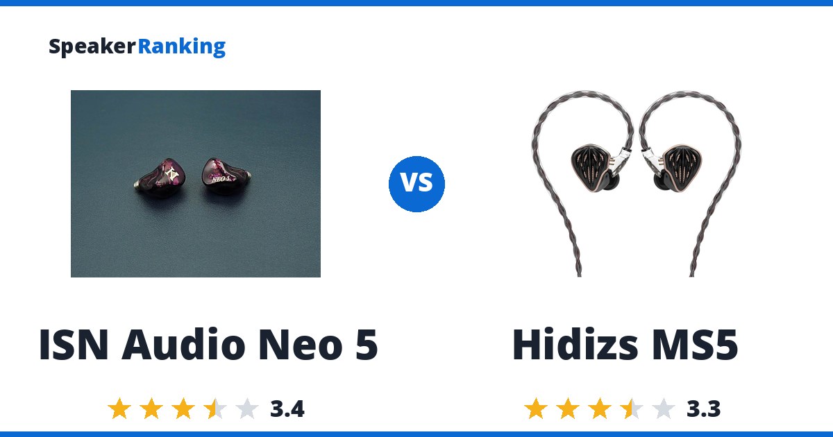ISN Audio Neo 5 vs Hidizs MS5
