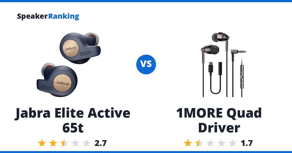 Jabra Elite Active 65t vs 1MORE Quad Driver