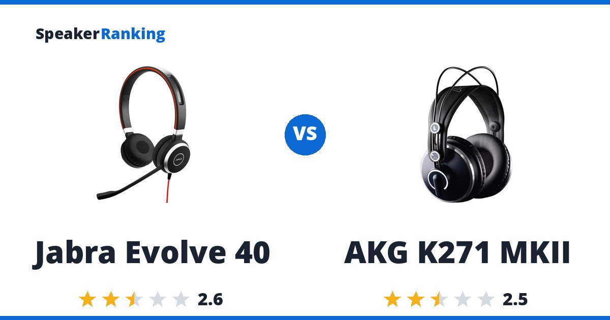 Jabra Evolve 40 vs AKG K271 MKII