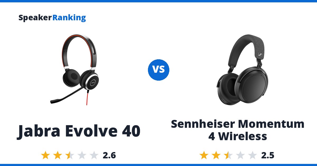 Jabra Evolve 40 vs Sennheiser Momentum 4 Wireless
